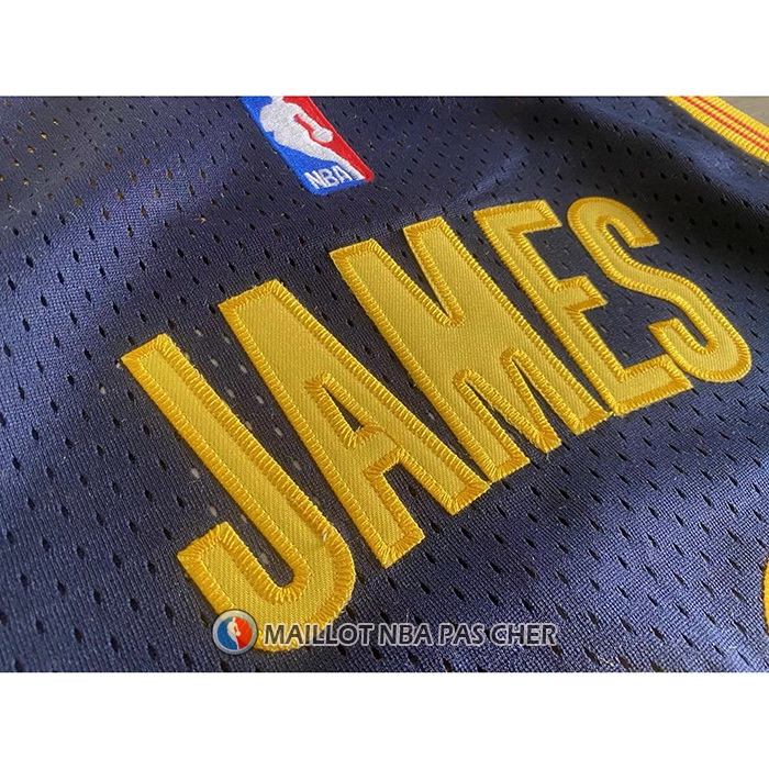Maillot Cleveland Cavaliers LeBron James NO 23 Mitchell & Ness 2015-16 Bleu